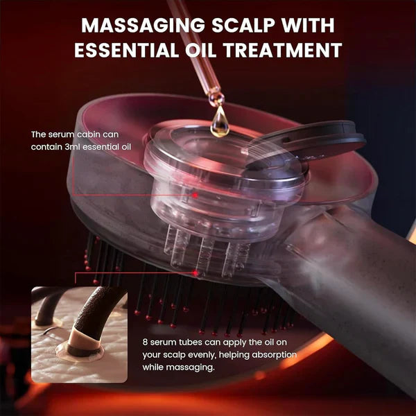 TRENDY FINDS HAVEN™ Scalp Massager Brush (Red) – فرشاة تدليك فروة الرأس (حمراء)