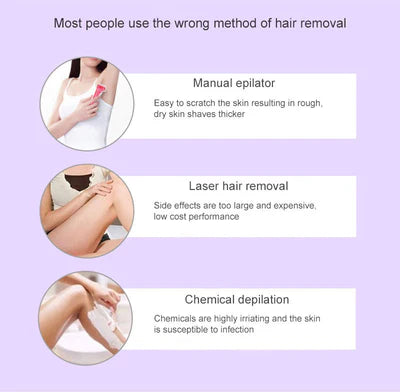 TRENDY FINDS HAVEN™Purple Epilator – آلة إزالة الشعر البنفسجية