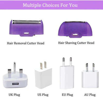 TRENDY FINDS HAVEN™Purple Epilator – آلة إزالة الشعر البنفسجية